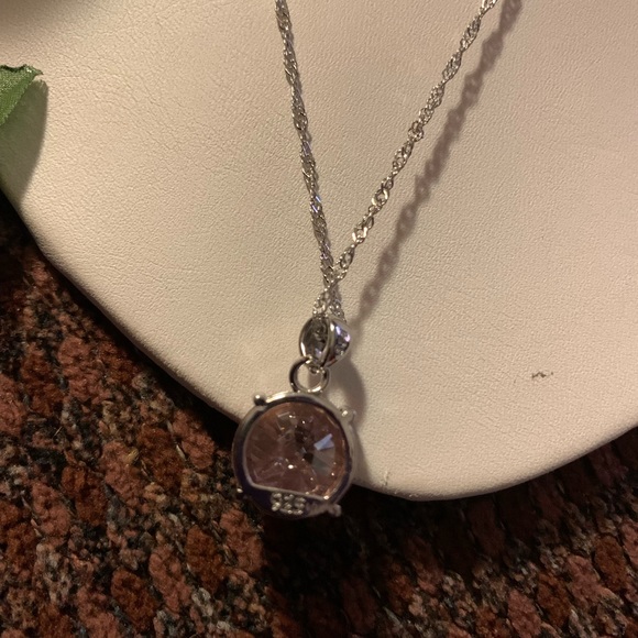 Gorgeous Sterling & CZ Necklace - Picture 5 of 6